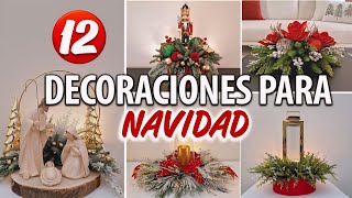 10 CENTRO DE MESA NAVIDEÑOS FÁCILES  Ideas navideñas 2021  Christmas centerpieces with recycling [upl. by Ahsiat]