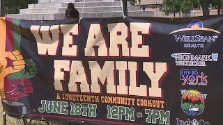 York City embraces community with Juneteenth cookout [upl. by Dacia]