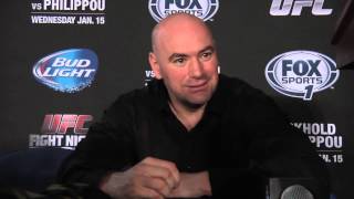 Fight Night Atlanta Dana White Scrum [upl. by Yrred]