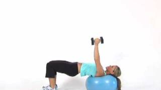 Chest Fly with Exercise Ball [upl. by Anaitak]