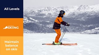 How to maintain balance on skis [upl. by Phiona]