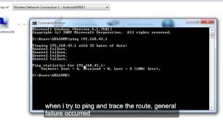 quotgeneral failurequot Pinging Default Gateway 192168431 with 32 bytes of data 100 loss [upl. by Hagi729]