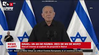 ISRAEL UN AN DE RĂZBOI ZECI DE MII DE MORȚI Știri B1TV 6 oct 2024 [upl. by Tseng400]