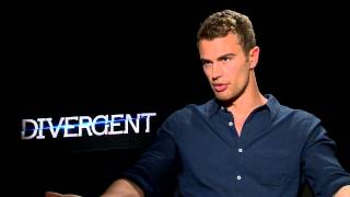 Divergent Star Theo James Talks Chemistry With Shailene Woodley [upl. by Keese]