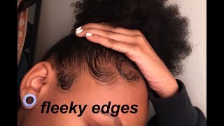 HOW I LAY MY EDGES FT NEW ECO STYLER GEL  BABY HAIR TUTORIAL [upl. by Martainn]