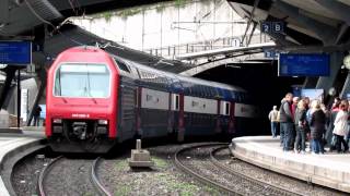 20120421 Trainspotting at Stadelhofen Zurich 1080p [upl. by Tewfik]