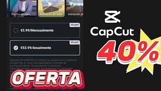 Descuento Para CAPCUT Ahorra un 40 💵 [upl. by Aihtak]