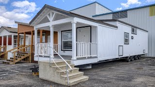 Amazing Luxurious Athens 528 Spacious Tiny House from Park Model Homes [upl. by Uticas]