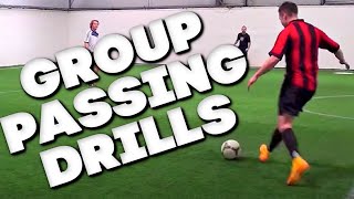 6 SOCCER PASSING DRILLS for better team chemistry  Indoor Soccer Drills [upl. by Eak148]