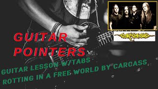 Carcass Rotting In A Free World Guitar Lesson w Tabs [upl. by Enieledam]