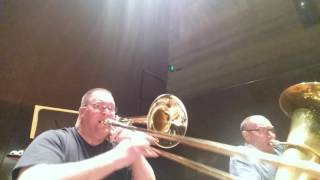 Respighi Fountains of Rome 3rd movement bass trombone amp tuba [upl. by Eelimaj]