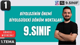 9 SINIF BİYOLOJİ YENİ MÜFREDAT  BİYOLOJİNİN ÖNEMİ VE DÖNÜM NOKTALARI  MAARİF MODELİ 1 DERS [upl. by Onimod883]