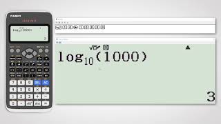 Logarithmic Function on Casio fx991EX Classwiz Video 2 [upl. by Boorer]