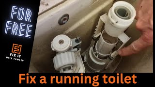 How to Quickly FIX a Running Toilet with push button [upl. by Lawrence]