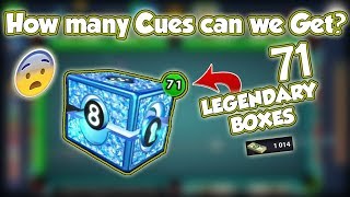 8 Ball Pool  Luck Opening 70 Legendary Boxes  50M Berlin Win with Valkyrie Cue No HackCheat [upl. by Suivatra504]