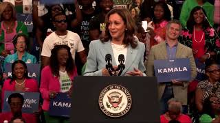 Vice President Kamala Harris officially becomes Democratic presidential nominee [upl. by Nereus]