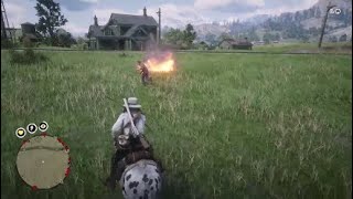 RDR2  Bullying the Kid Who Bullies His Dog Extended Cut [upl. by Neehsar]