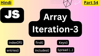 JavaScript Array Iteration tutorial in Hindi Part 3arvindprogramming [upl. by Magen571]