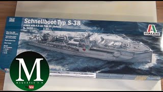 SCHNELLBOOT Typ S38 Italeri 135 [upl. by Neerbas259]