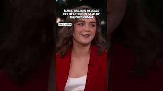 Maisie Williams Reveals Her Reaction To Game Of Thrones Ending trending shorts maisie [upl. by Hudson668]