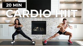 20 Min CARDIO HIIT WORKOUT  ALL STANDING No Equipment No Repeat Partner Workout [upl. by Salomon]