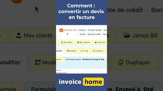 Comment convertir un devis en facture [upl. by Medea]