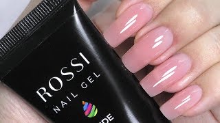 Polygel Nails Using Dual forms on MYSELF Tutorial  Rossi Kit Review [upl. by Anyahc149]