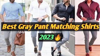 Top 5 Best Gray Pant Matching Shirt Color Combination For Men  Sk Videos [upl. by Etnuahc]