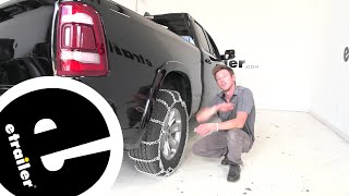 etrailer  Titan Chain Snow Tire Chains Installation  2020 Ram 1500 [upl. by Lunna]