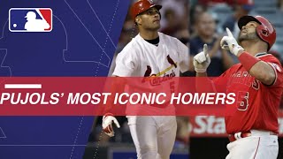 Albert Pujols Iconic home runs from every year of his career [upl. by Lamahj]