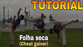 capoeira Tutorial 35 Folha seca  Cheat gainer  Pé na lua  Salto lateral chutado  Saci de lado [upl. by Kakalina]