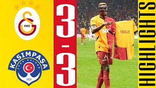 Victor Osimhen ikinci gol  Galatasaray vs Kasimpasa 33  Maç Özeti  Super Lig 202425 [upl. by Adnirim]