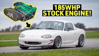 High Horsepower ITB 18L Miata Review  Better than a KSwap [upl. by Akeihsal]