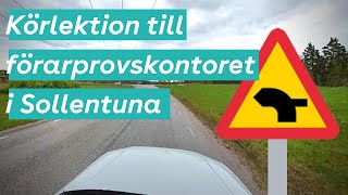 Körlektion till förarprovskontoret i Sollentuna [upl. by Colner]