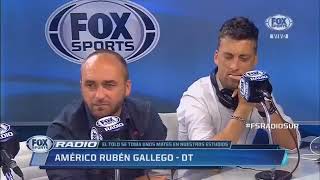 Fox Radio 15 Febrero 2018 Gran charla con el Tolo Gallego Me hubiera gustado dirigir Boca [upl. by Nilrem211]