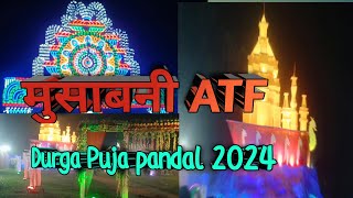 Musabani ATF Durga puja pandal  durga puja jharkhand [upl. by Elleda36]