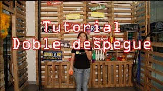 Tutorial como hacer malabares 3 pelotas Doble Despegue Básico  5 [upl. by Rezal]