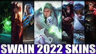 ALL SWAIN SKINS 2022  Including Crystal Rose Swain [upl. by Seyler]