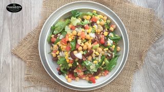 Mexican Bean Salad Recipe [upl. by Barney]