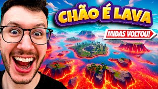 NOVO MODO MIDAS O CHÃO É LAVA VOLTOU  FORTNITE CAPITULO 5 [upl. by Latreshia176]