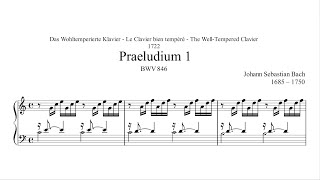 JS Bach The WellTempered Clavier Book I Preulde No 1 in C Major BWV 846 [upl. by Linkoski]