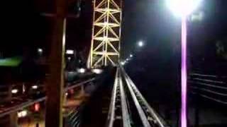 Riding Top Thrill Dragster at Night [upl. by Eneryc]