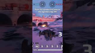 Point for a productive jump on the legendary legs 5 in Crossout Mobile [upl. by Anaet]