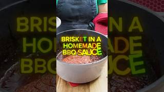 BRISKET IN A HOMEMADE BBQ SAUCE bbq brisket meatlovers sauce bbqsauce cook beefrecipe [upl. by Gerome]