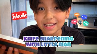 Knife Sharpening Tutorial 🔪 knifesharpening whetstone whetstonesharpening knifeskills [upl. by Akitahs640]