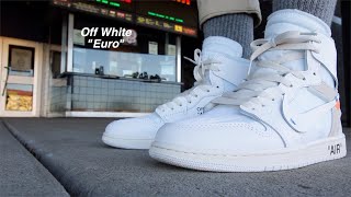 Jordan 1 Retro High OffWhite White quotEUROquot [upl. by Anastassia477]