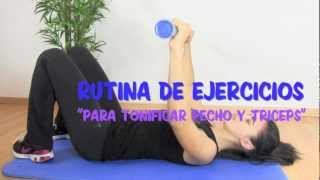 Rutina de ejercicios para pecho y triceps [upl. by Bjorn]