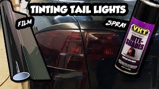 How To Tint Tail Lights  Film vs Spray [upl. by Atinaujnas678]