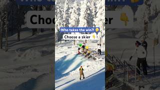 Who takes the win Choose a skier 👀 [upl. by Vinnie]