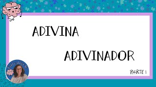 Actividad  AdivinaAdivinador PARTE 1 [upl. by Longerich]